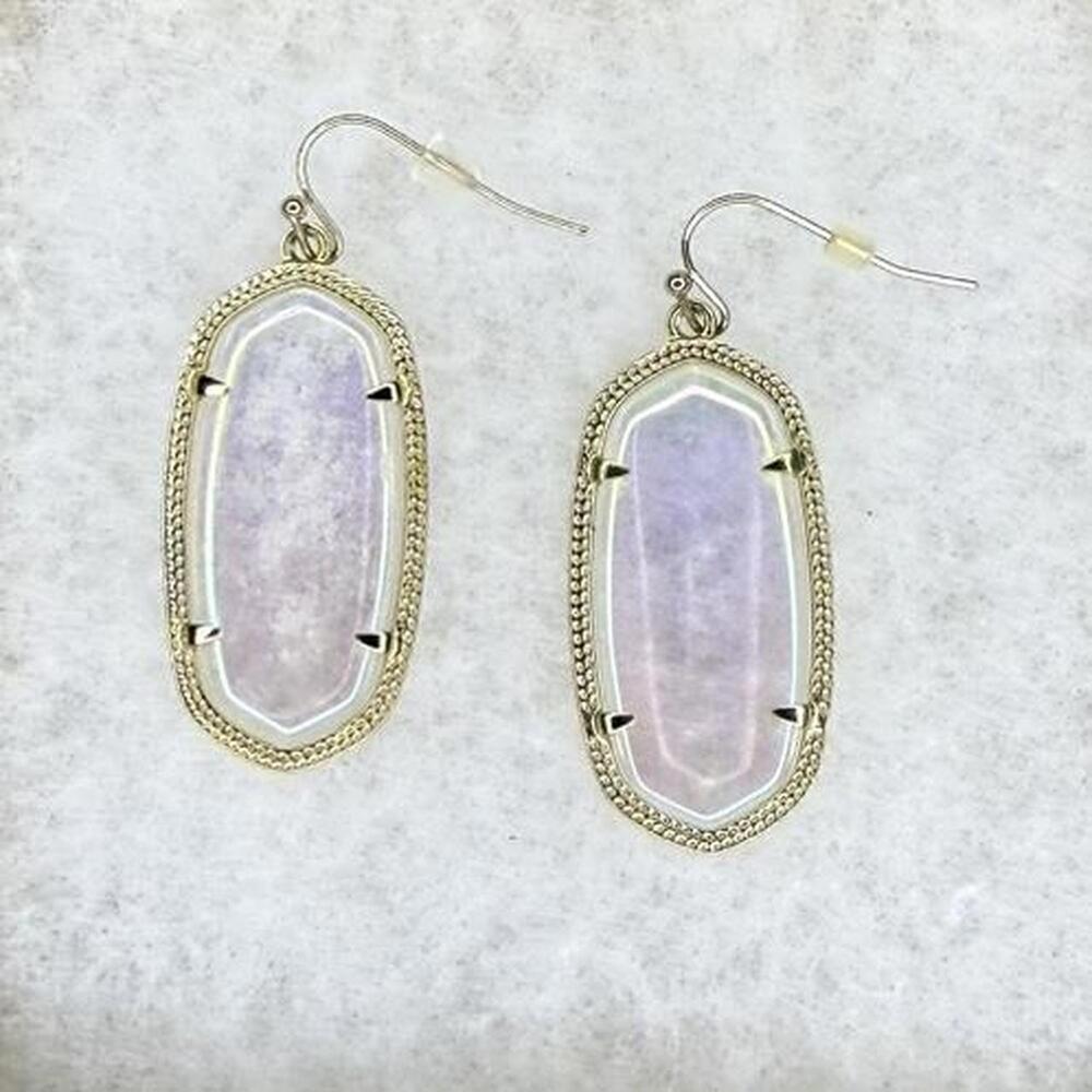 Kendra Scott Danielle Dichroic Glass Dangle Drop Earrings - Iridescent